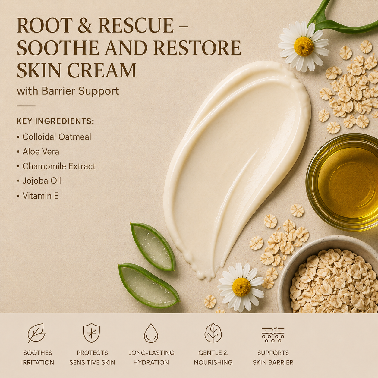 Root & Rescue – Soothe and Restore Skin Cream